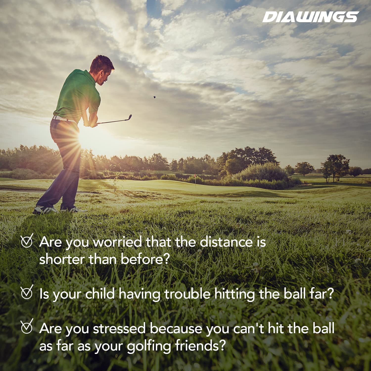 Diawings core technology illustration showing high COR for increased ball speed