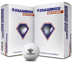 Diawings front packaging showing convenient six-ball packs and durable design benefit
