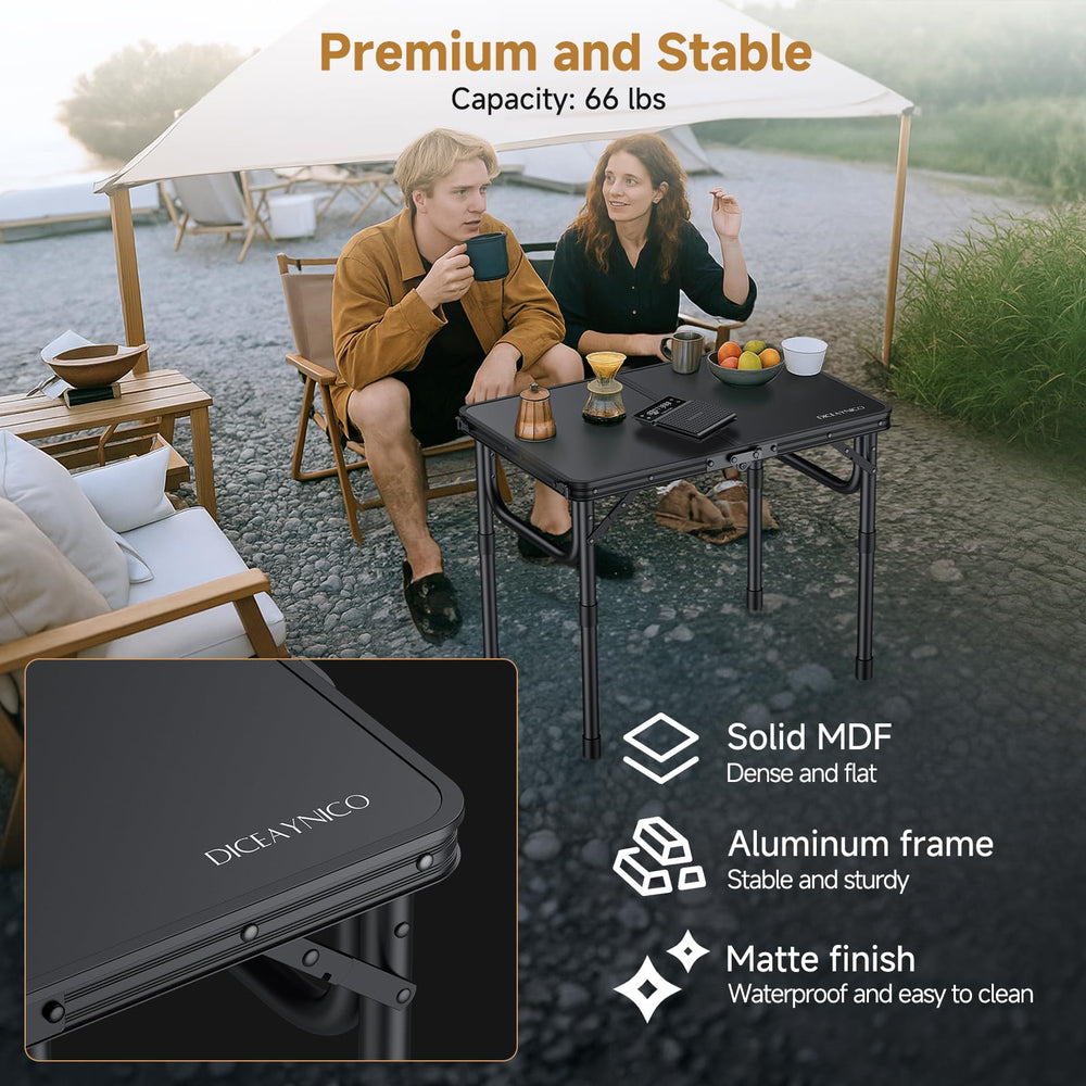 Diceaynico close-up of waterproof black MDF tabletop for easy cleaning benefit