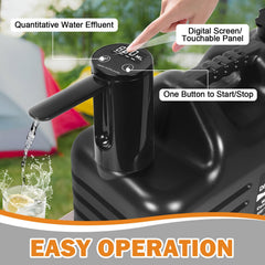 Digury jug dual handles side angle demonstrating secure grip and simple transport benefit