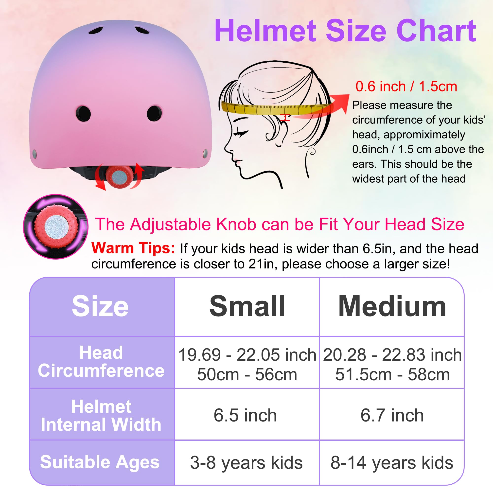 DINILEMU removable inner padding and adjustable dial for fit
