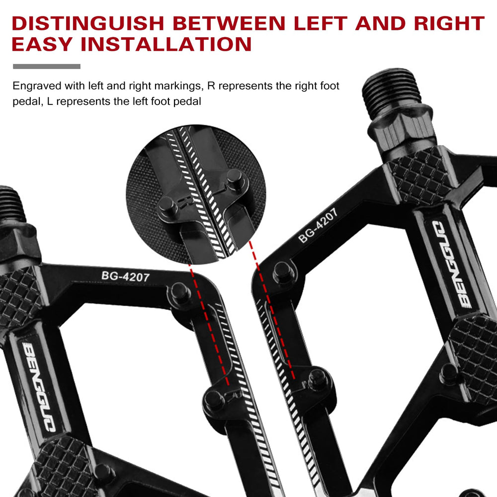 DINTSTYLE pedals installed on bike in urban setting for confidence on streets