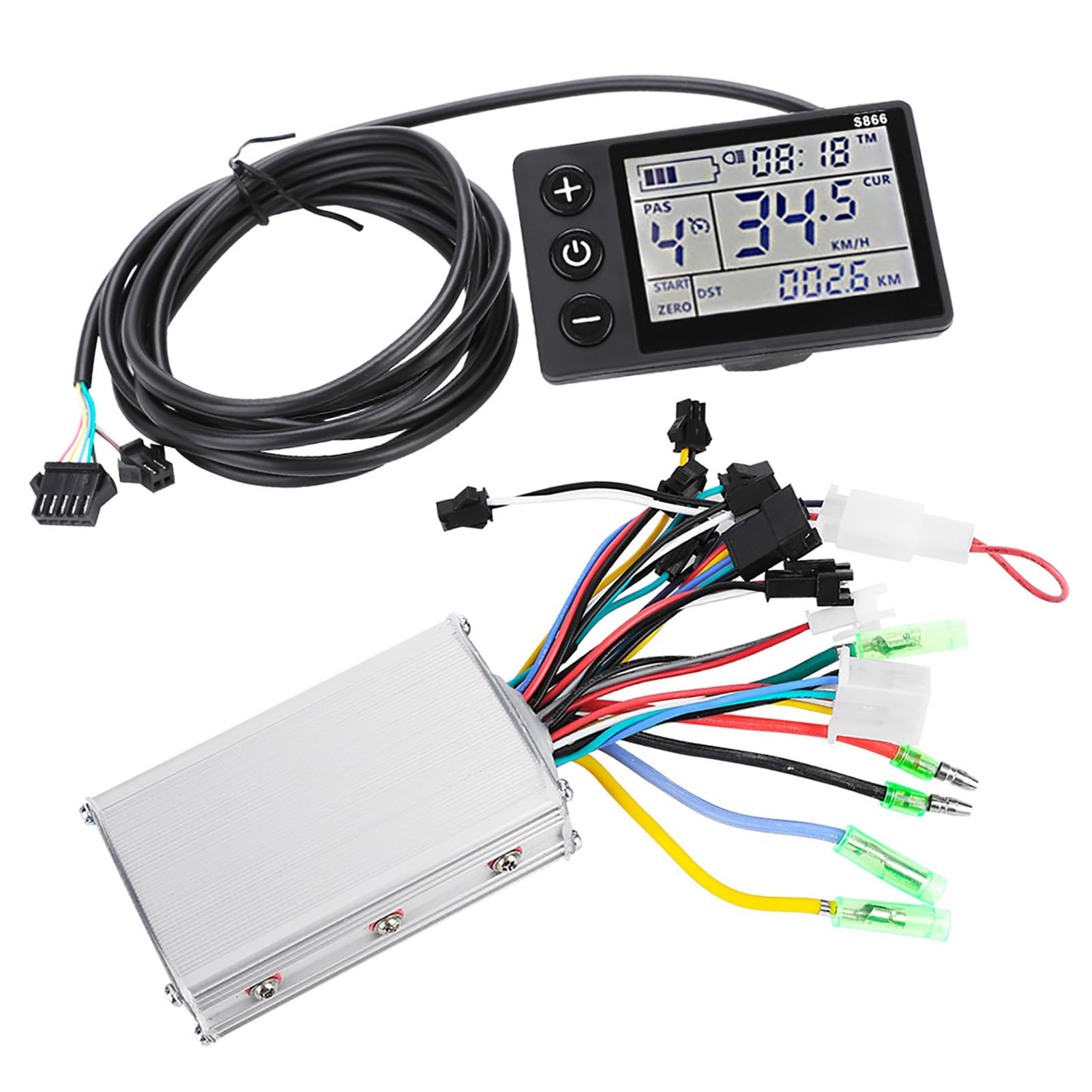Dioche LCD display front panel showing clear ride data and reliable visibility