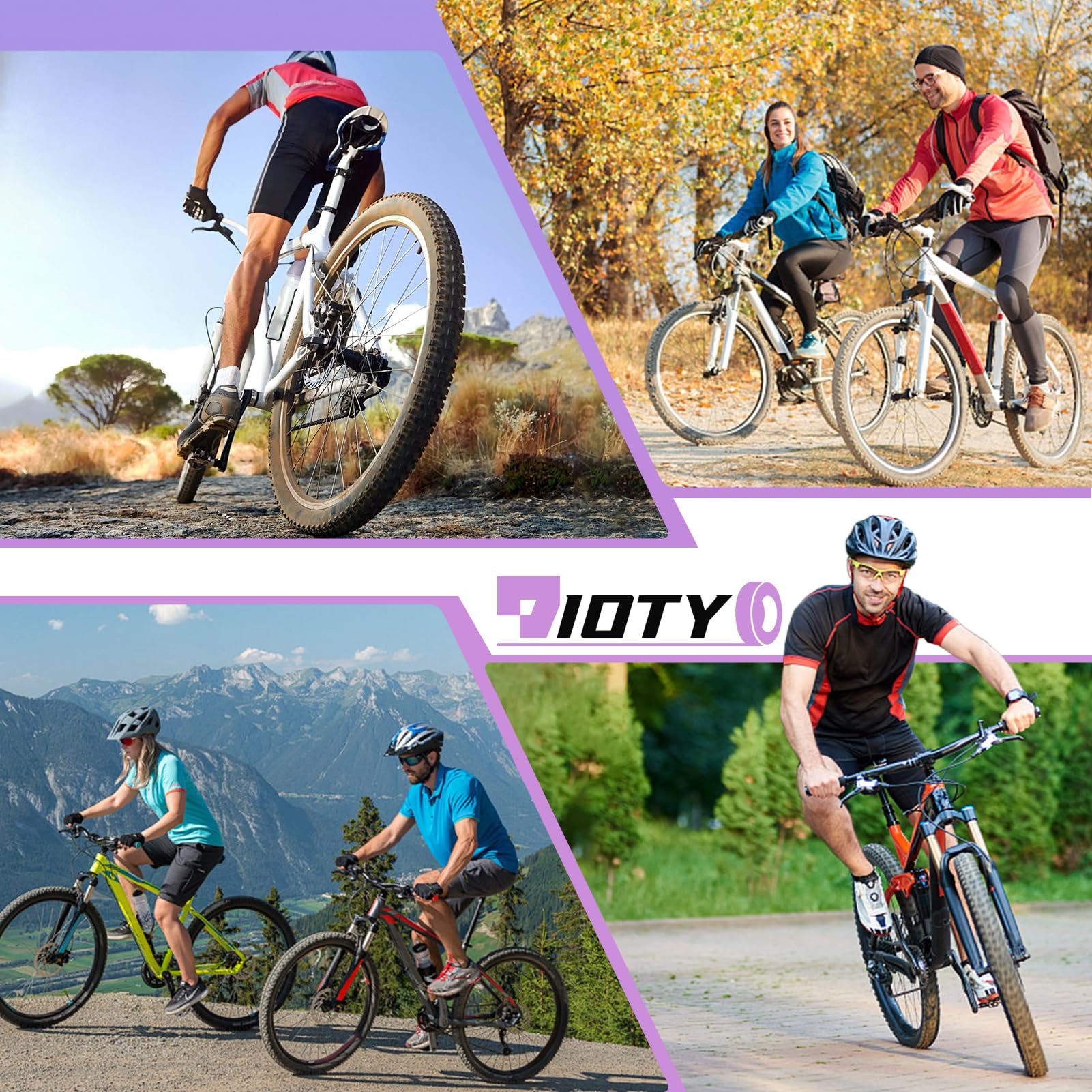 Dioty tire levers and full kit staged with a bike for quick field repairs