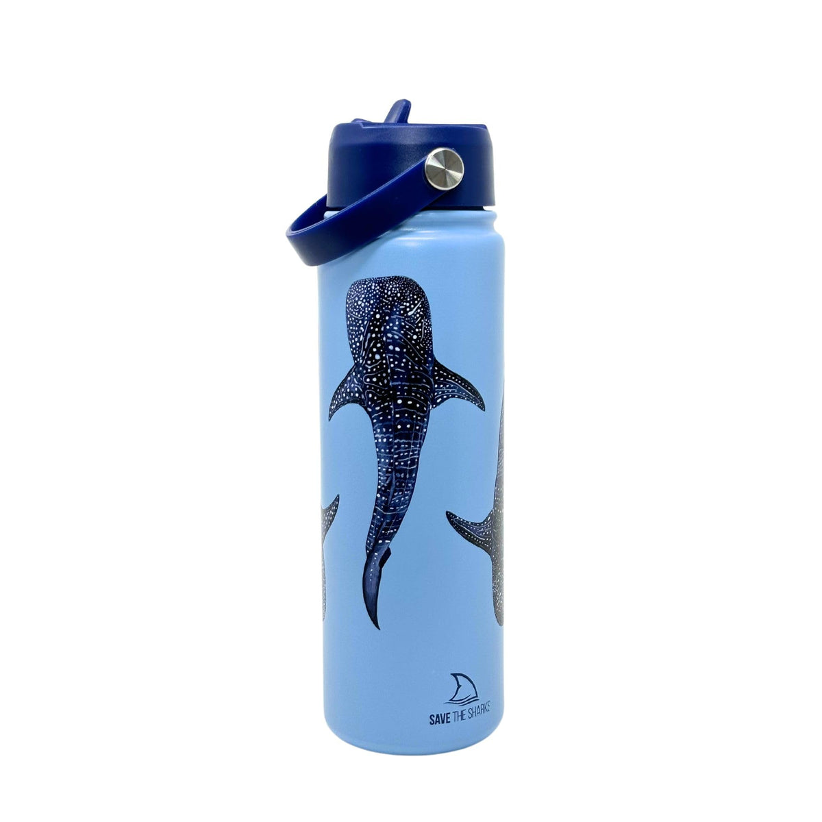 DiscoverSharks front view of bottle showing sleek finish and durable design benefit