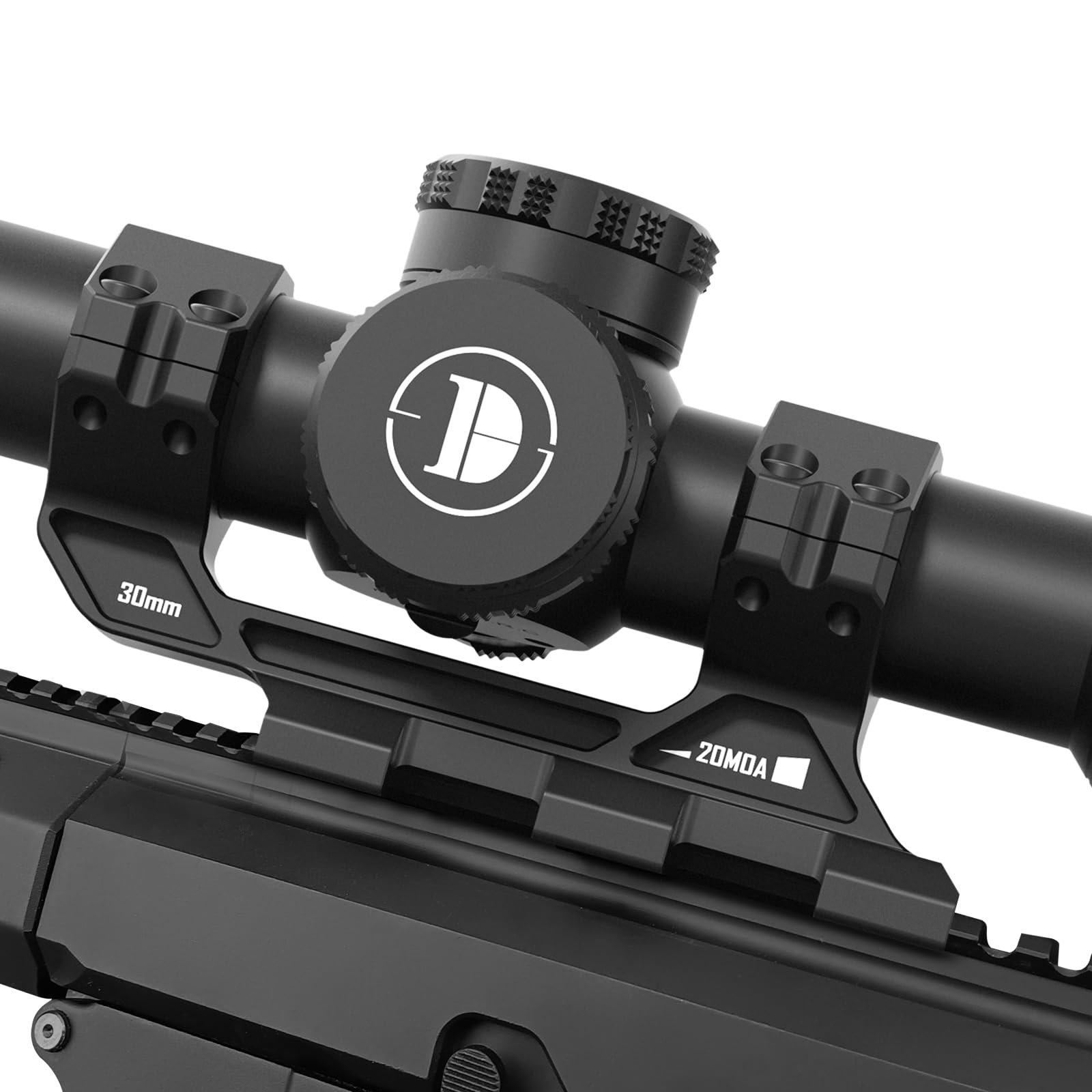 DISCOVERYOPT mounted in field setting illustrating ruggedness and ready-to-shoot benefit