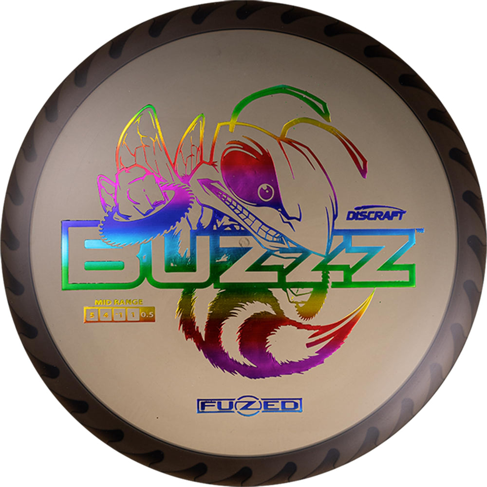 Discraft Fuzed Z Buzzz macro of surface texture for tactile release confidence