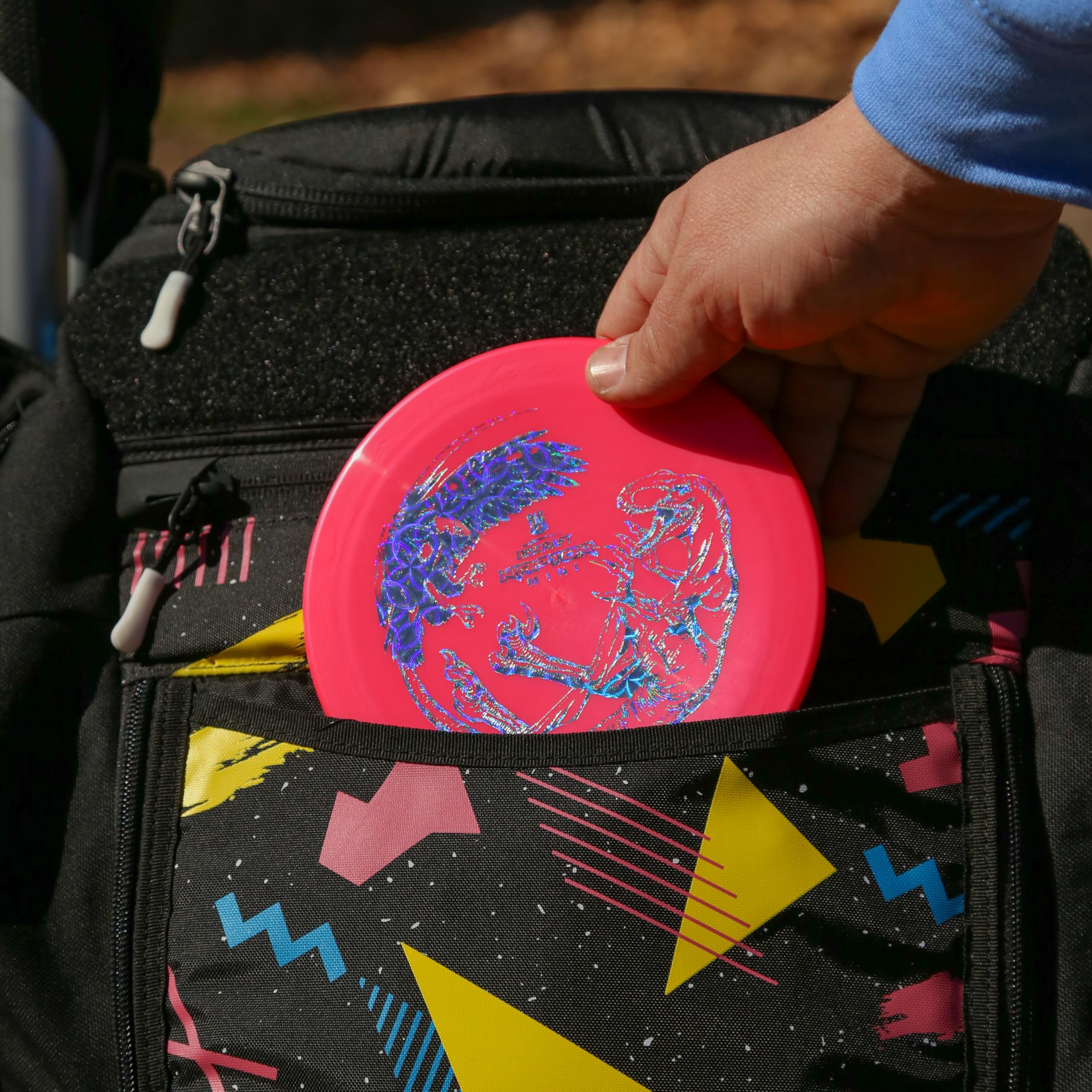 Discraft mini big z outdoor throw demo showing practice use and skill-building benefit