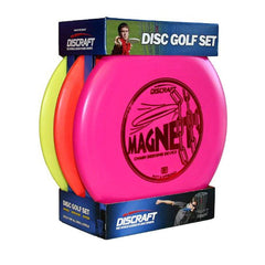 Discraft starter pack front view showing all three discs for easy beginner play