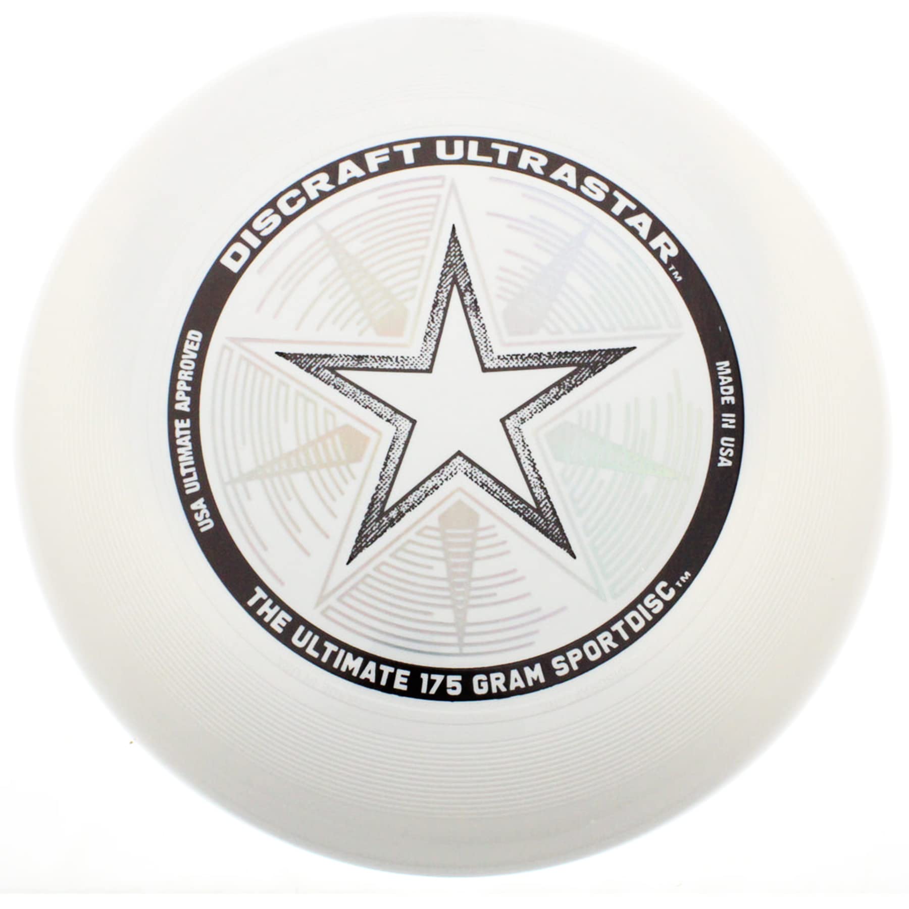 Discraft Ultra-Star close-up of rim texture and contour for improved grip benefit