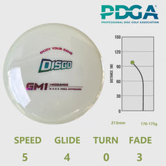 Generic DISGO GF1 fairway driver top view showing bead and flight plate for longer accurate drives