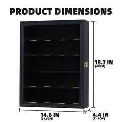 DisplayGifts closeup of UV acrylic door showing clear view and protection benefit