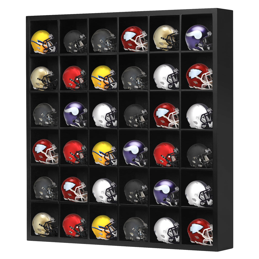 DisplayGifts front view full rack showing 36 slots and black finish for neat presentation