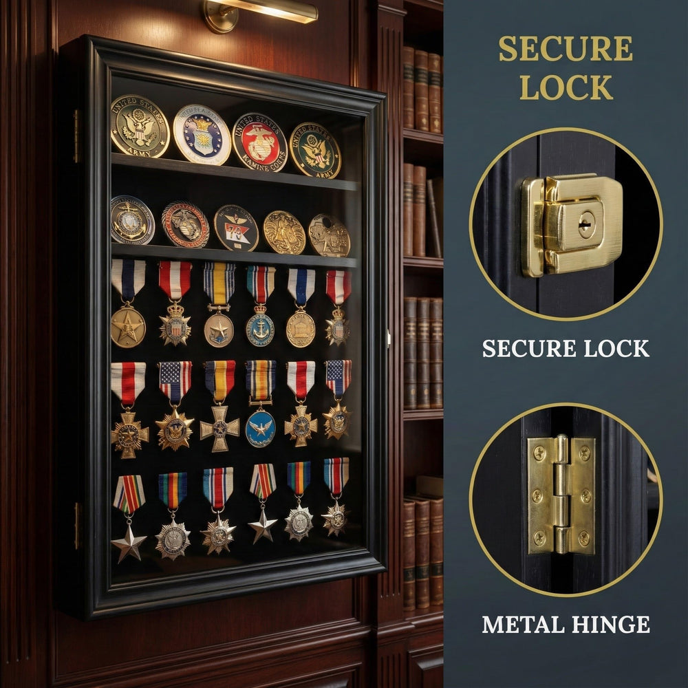 DisplayGifts pins arranged inside case demonstrating easy foam insertion and display