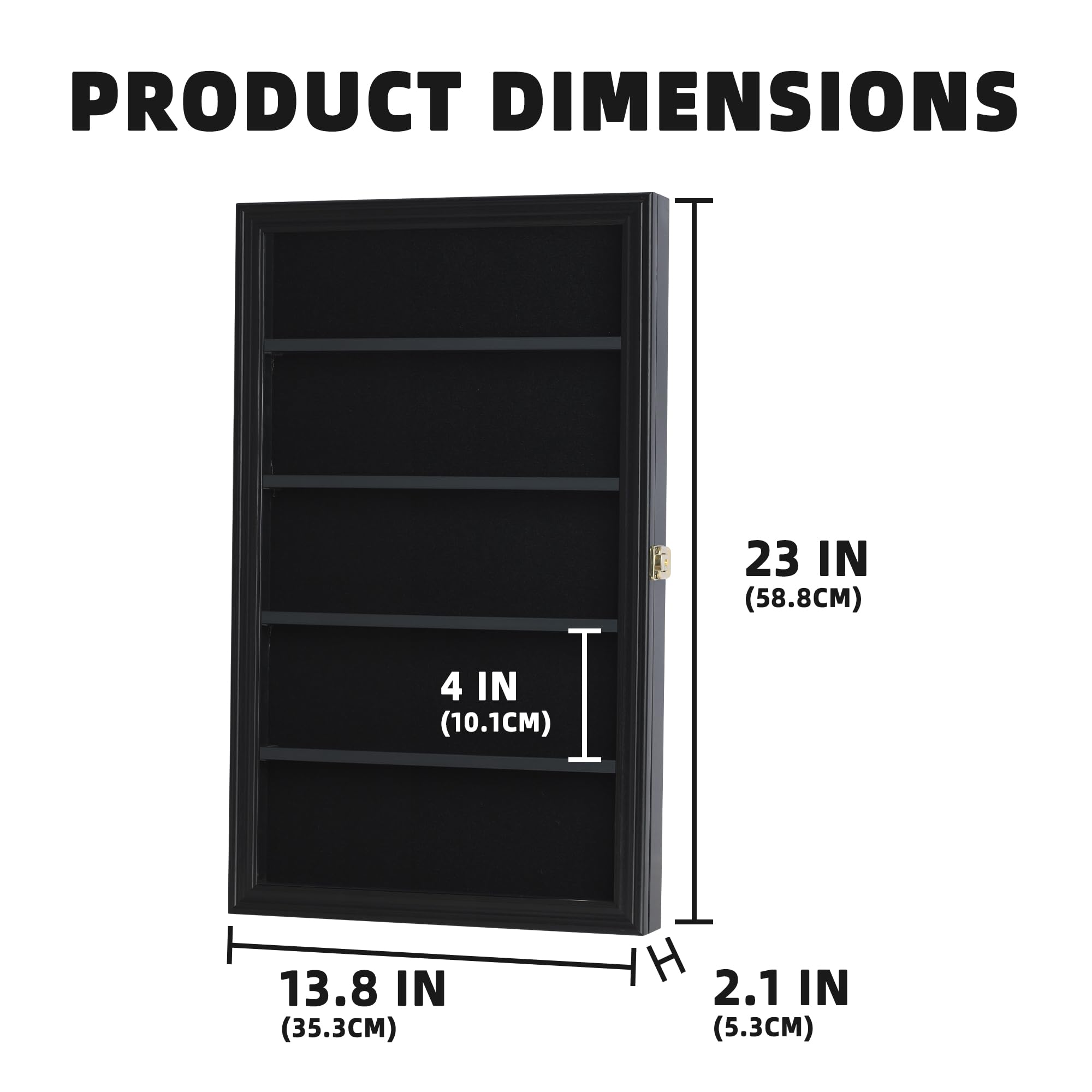 DisplayGifts cabinet in use with hockey pucks installed to demonstrate capacity