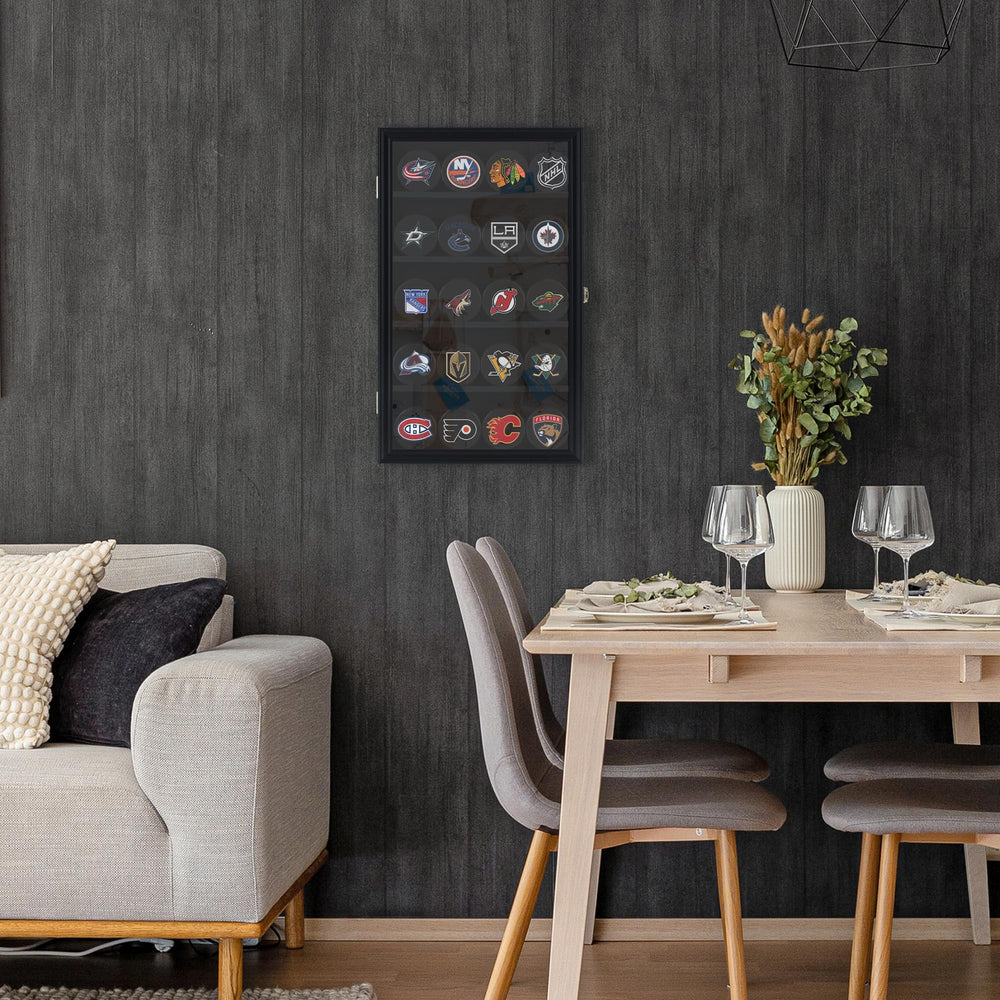 DisplayGifts styled on game-room wall to showcase memorabilia and decor benefit