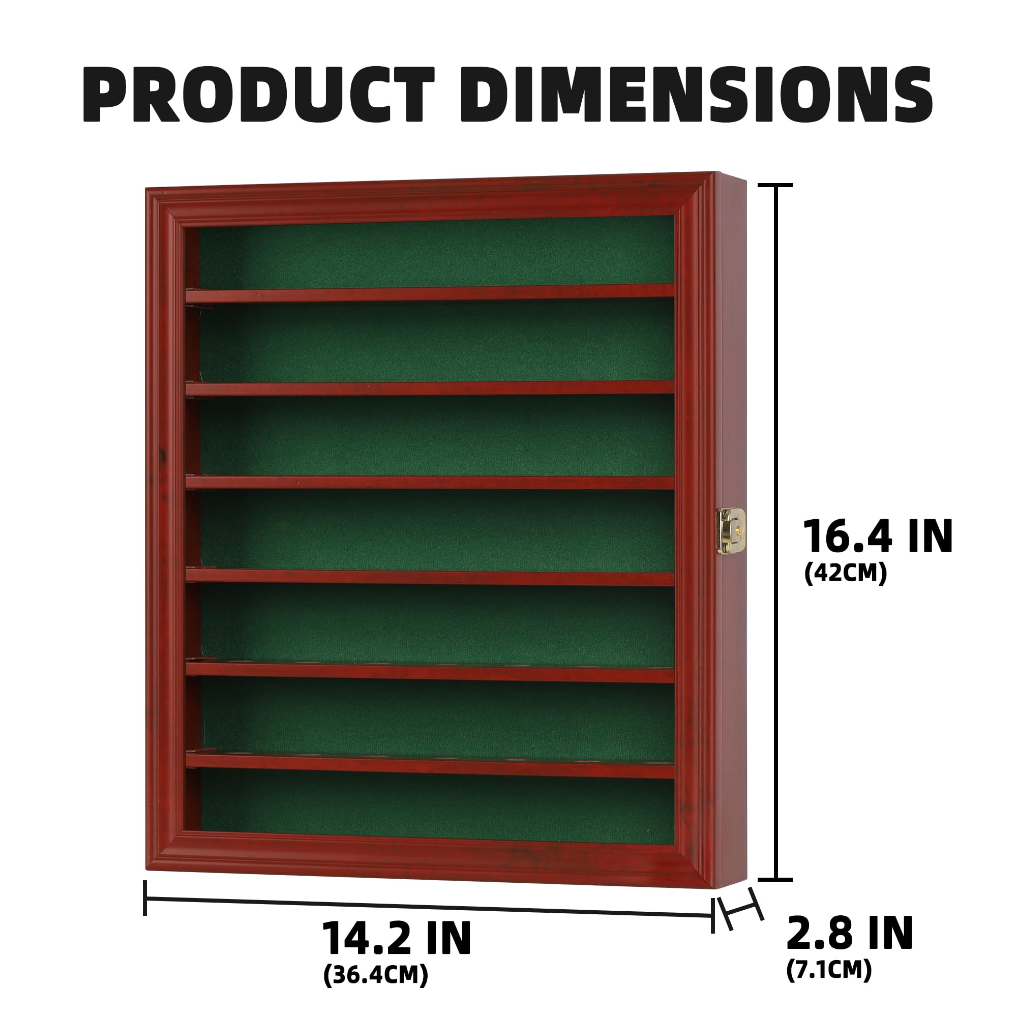 DisplayGifts locked door closed showing security and dust protection