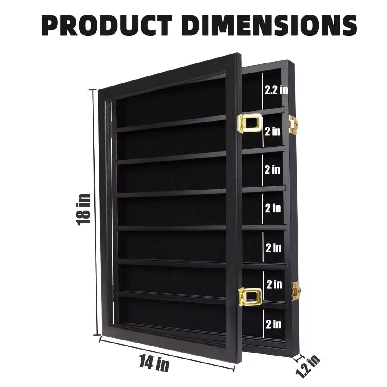 DisplayGifts open door showing UV acrylic protecting coins and reducing dust