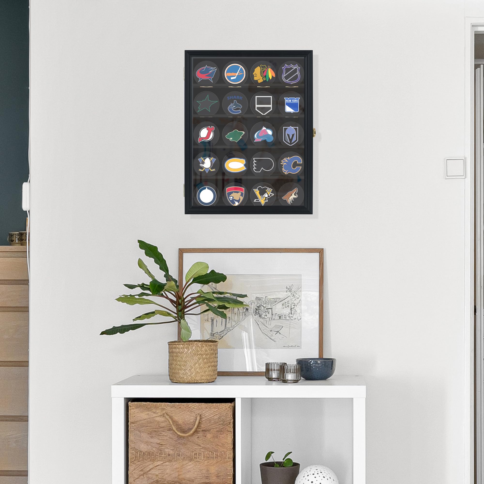 DisplayGifts size comparison with a baseball to show fit and interior depth benefit