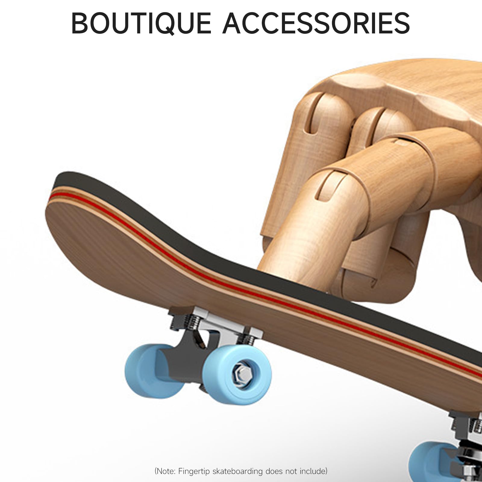 DisplayMore hands assembling trucks on a 96mm deck for easy setup benefit