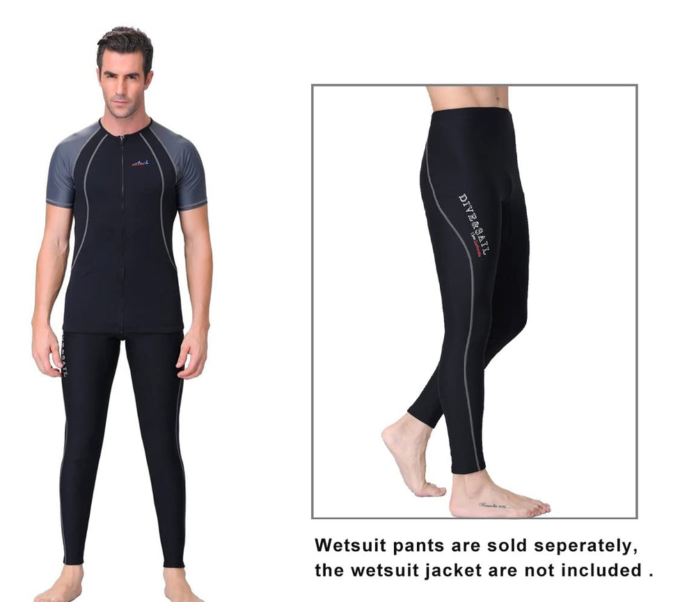 DIVE & SAIL model paddleboarding in pants showing flexible movement advantage
