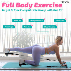 DIYA ankle straps with 360-degree clips demonstrating secure, tangle-free use