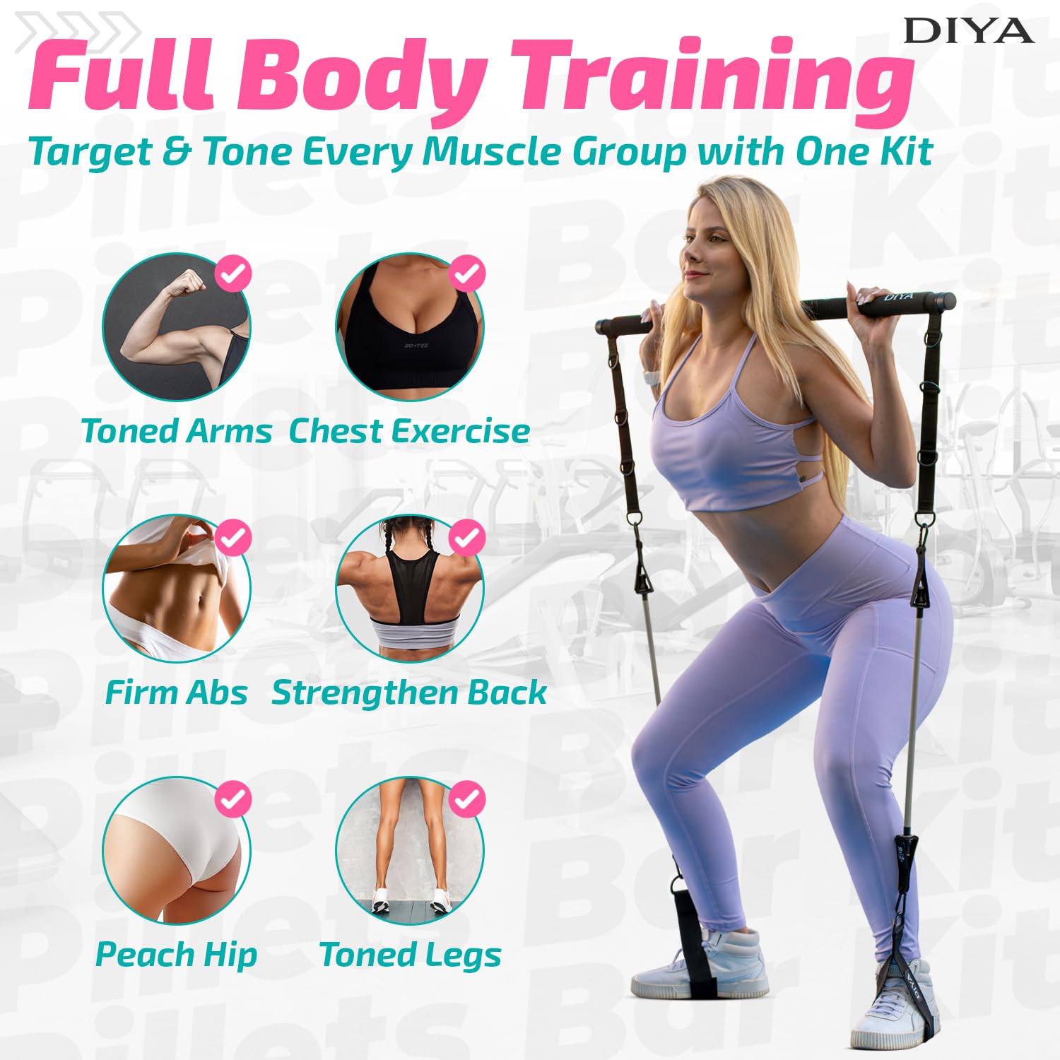 DIYA all accessories in carry pouch for portability and organized storage