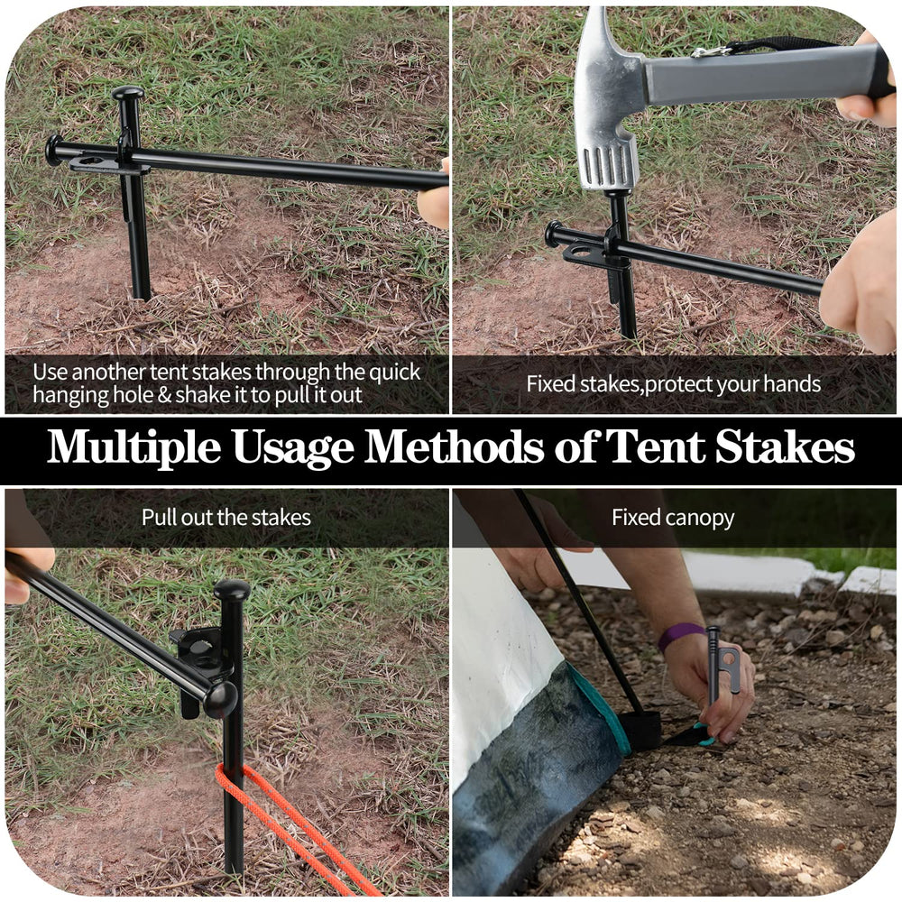 DkOvn storage pouch open organizing stakes and hammer for transport