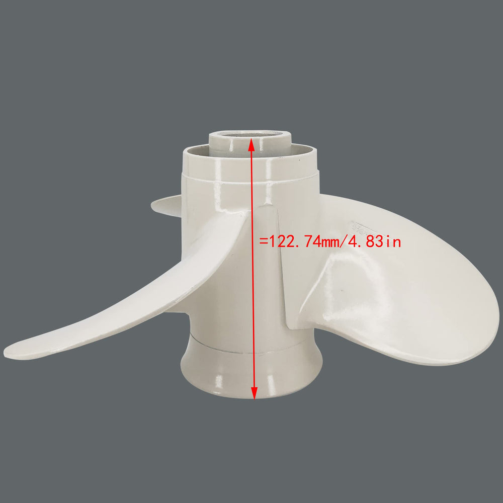 DLNIG side profile indicating right-hand rotation and balanced blade shape