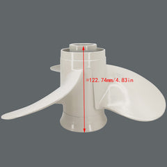 DLNIG side profile indicating right-hand rotation and balanced blade shape