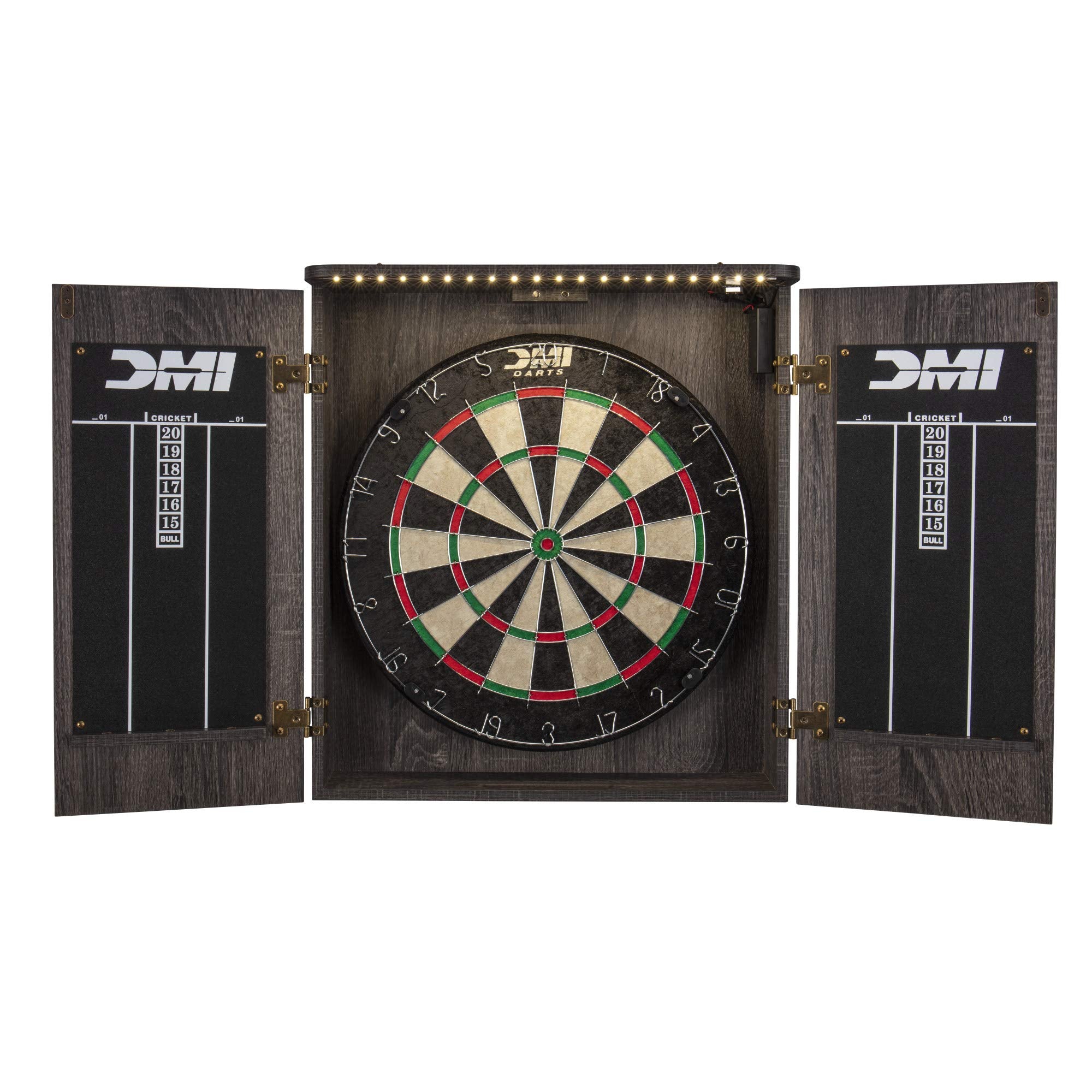 DMI Sports built-in dart holders on doors keeping darts organized and safe