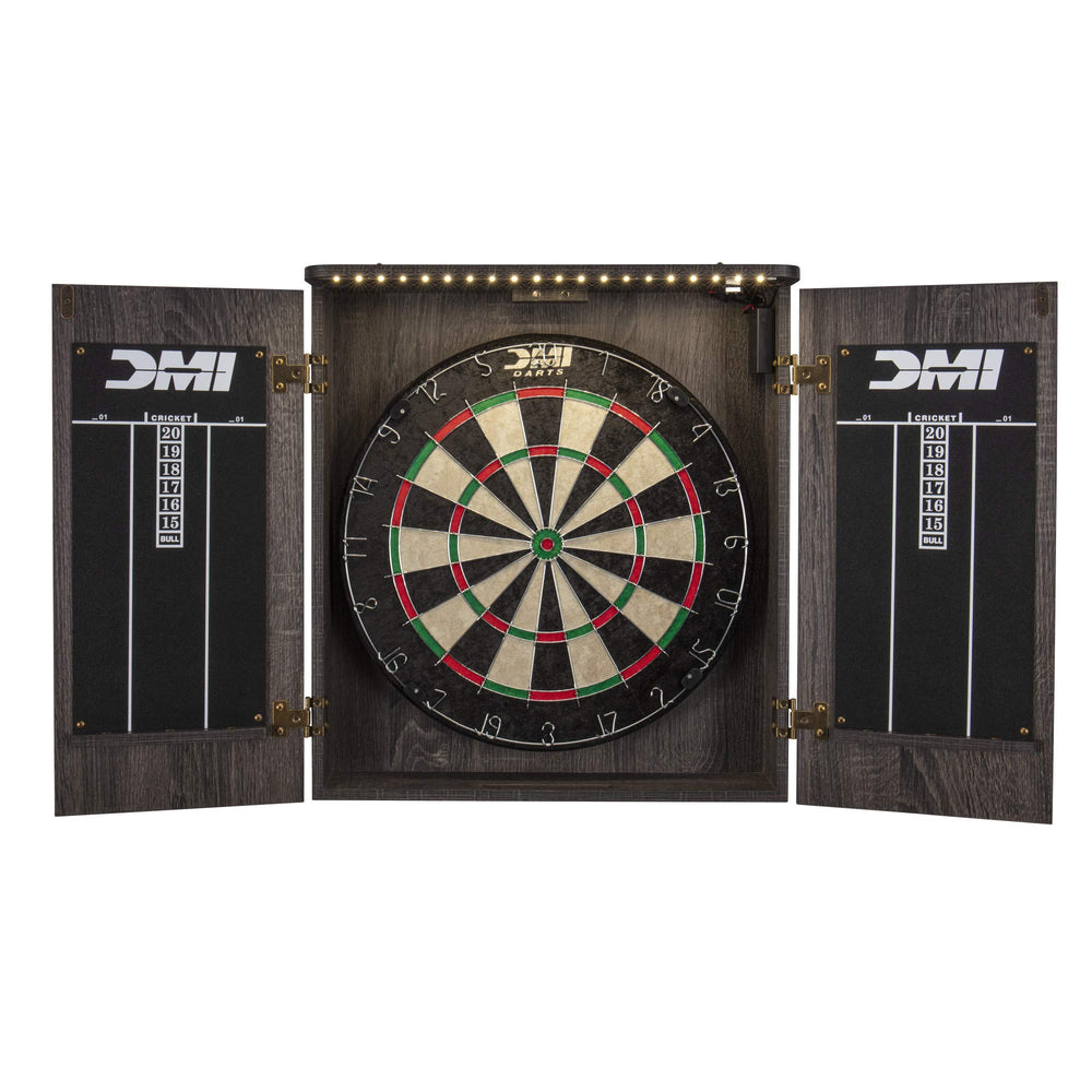 DMI Sports built-in dart holders on doors keeping darts organized and safe
