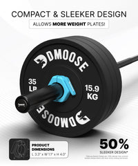 DMoose Fitness lever action open demonstrating fast on-off convenience