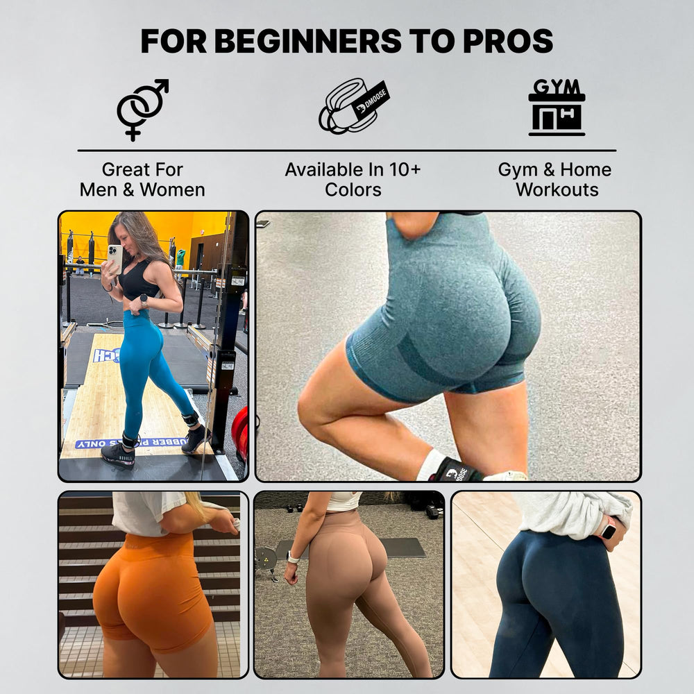 DMoose Fitness straps in a gym lifestyle scene emphasizing stylish gym coordination