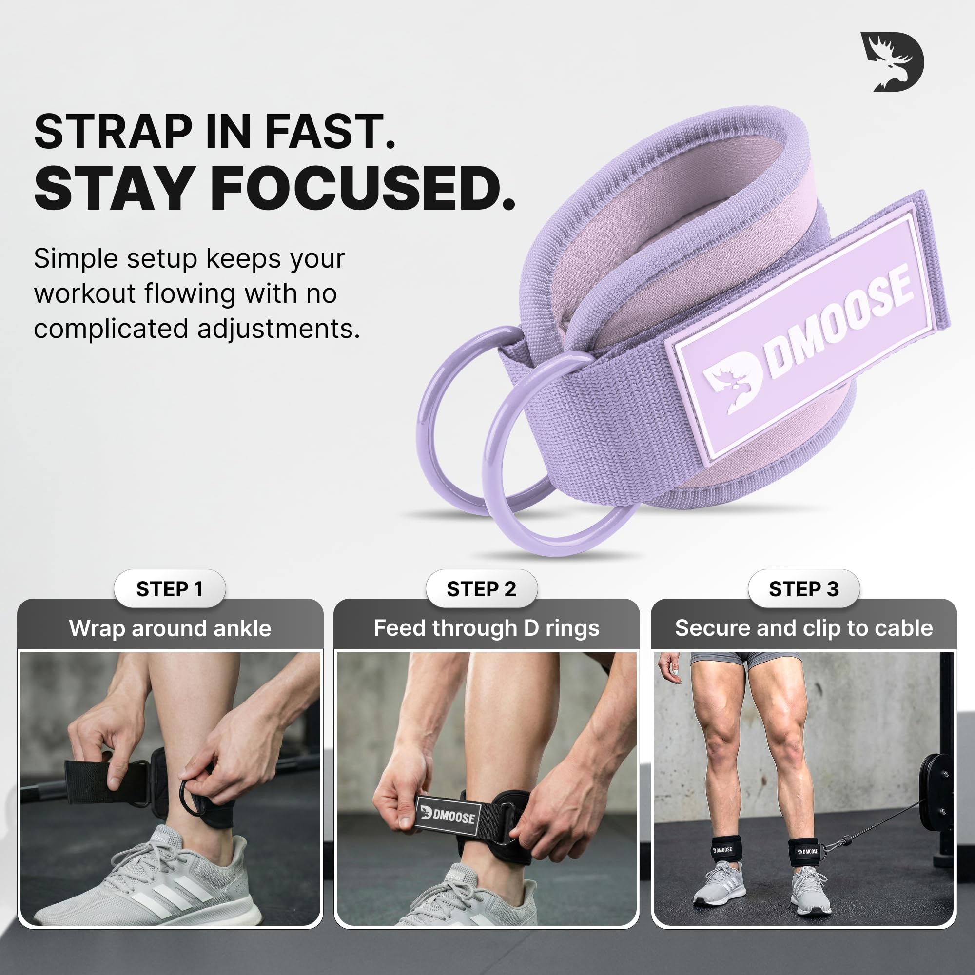 DMoose Fitness product packaging flatlay highlighting ready-to-gift presentation