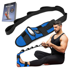 DMoose front view of stretcher showing padded cradle and strap, offering comfortable support