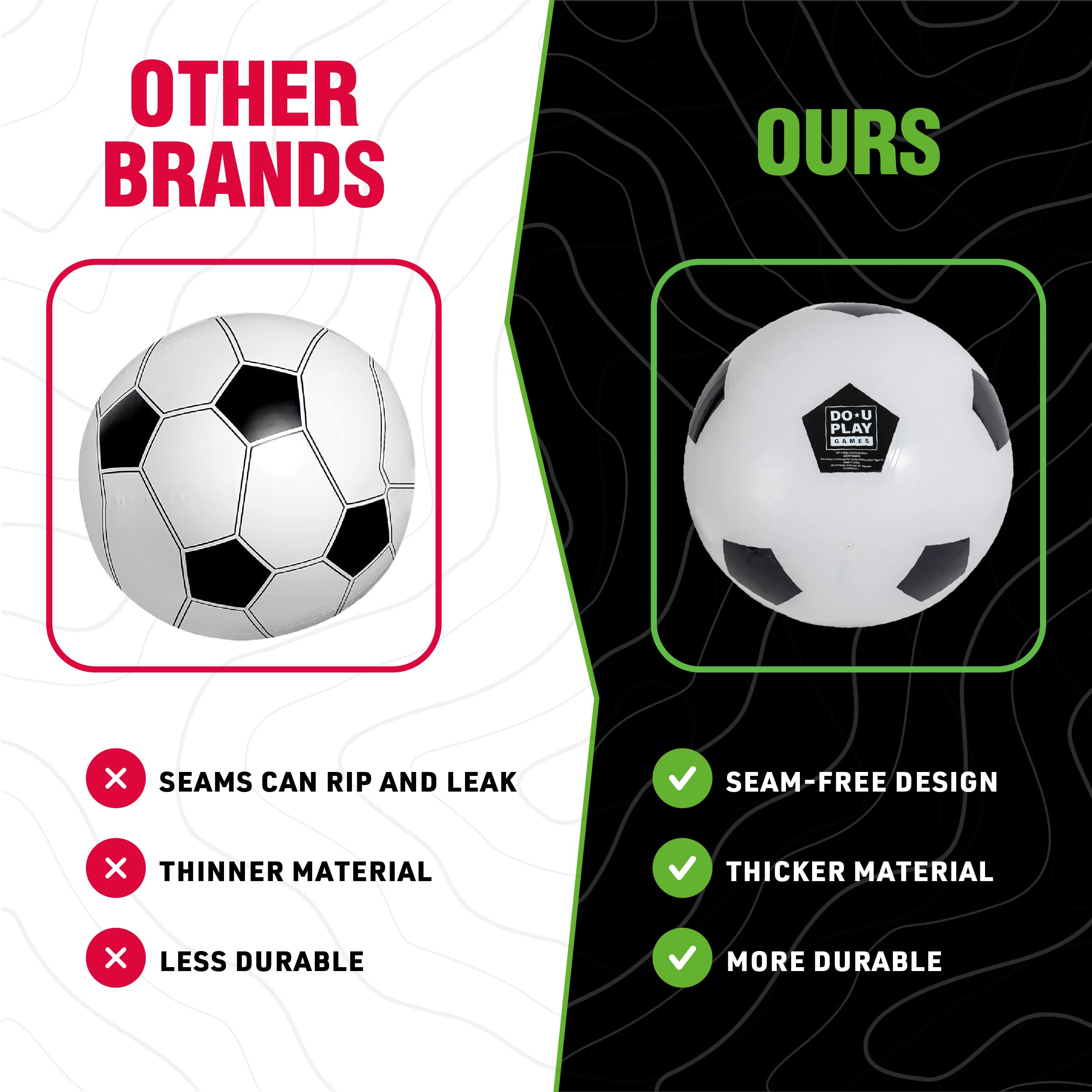 DO U PLAY packaged ball with pump ready-to-use for immediate play convenience