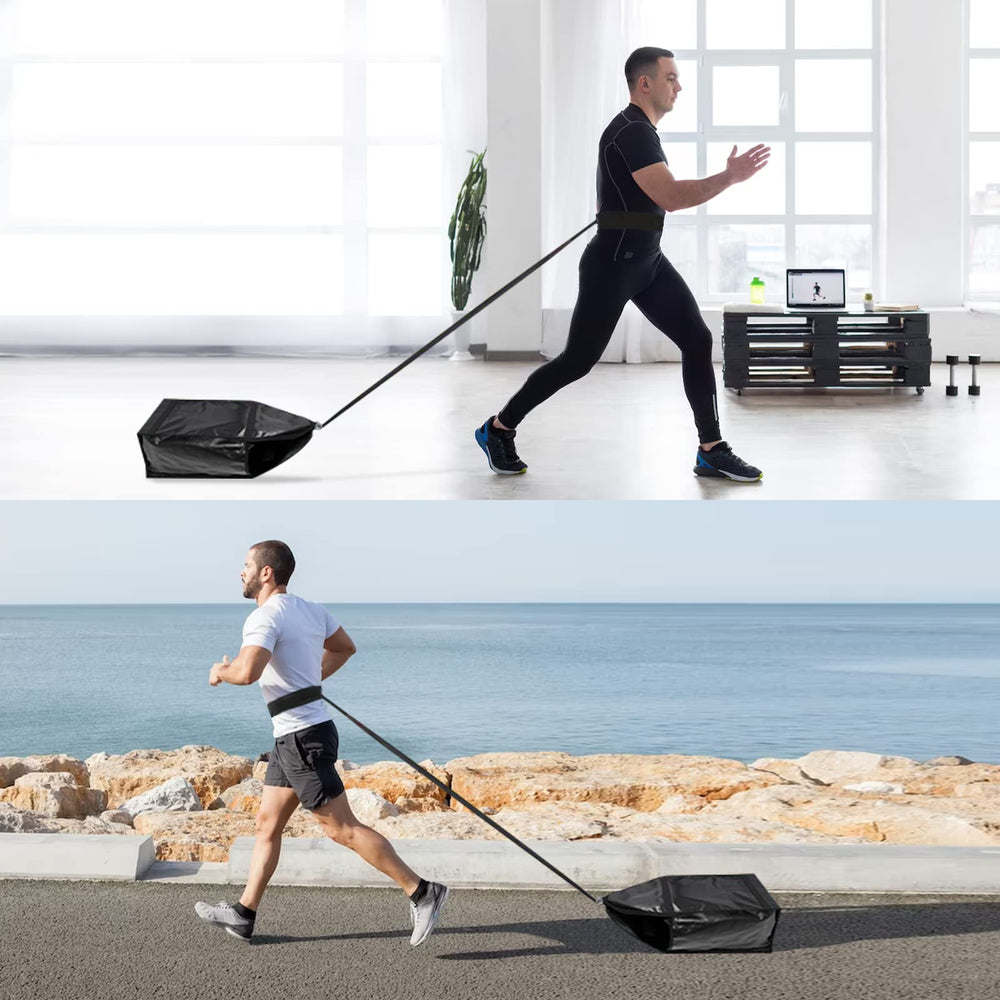 doksmeria sled size comparison next to sports bag for travel convenience