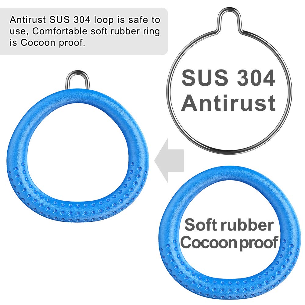 Dolibest close-up of rubber texture and steel core for secure non-slip grip