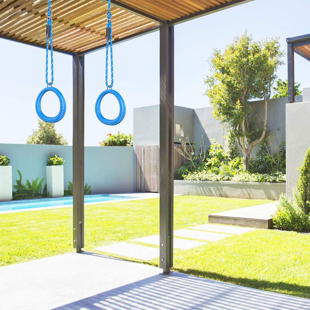 Dolibest rings mounted on tree branch lifestyle shot showing outdoor versatility benefit