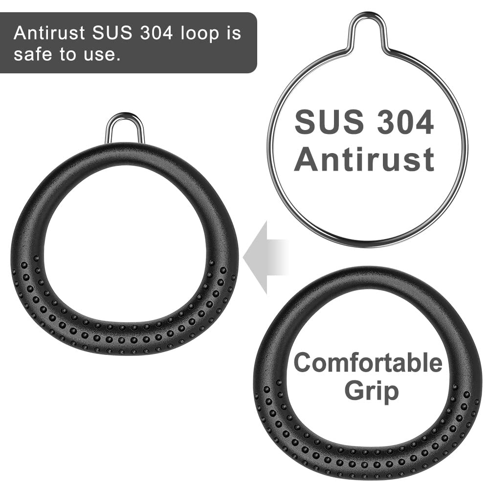 Dolibest rings integrated into a backyard obstacle course offering active play options