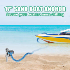 Dolibest close-up of spiral thread, demonstrates superior grip in sand for security