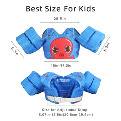 DOOHALO close-up of shoulder and arm padding, providing comfortable buoyancy support