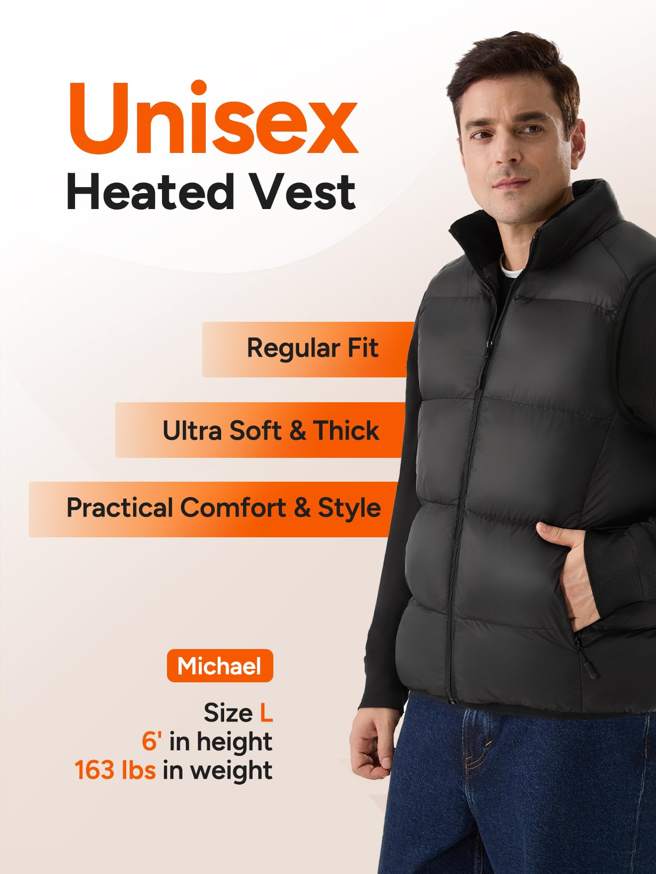DR.PREPARE close-up of zipper and control buttons showing easy adjustments
