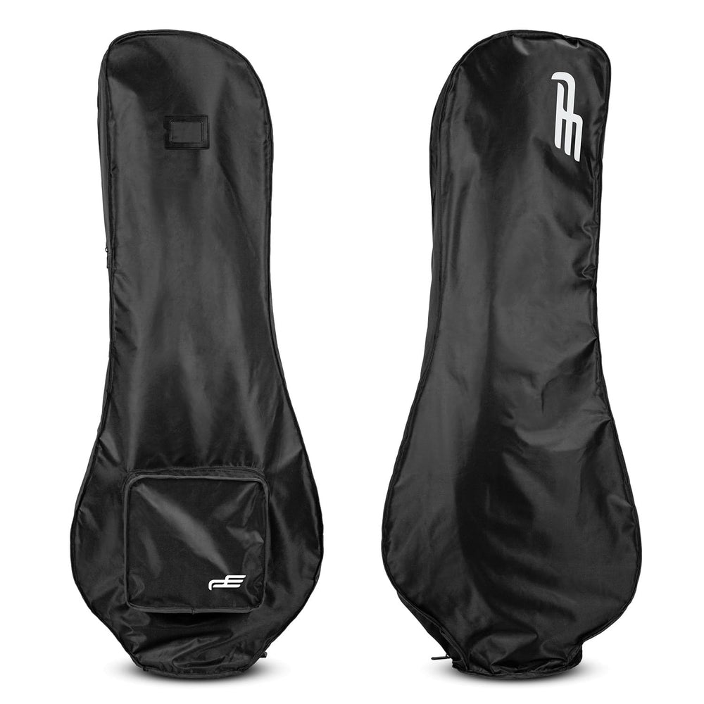 Dr.Acces front view of rain cover showing full bag protection and easy fit