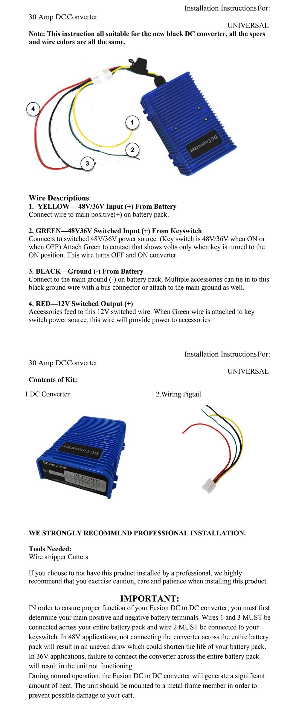 Dr.Acces installed powering golf cart lights to show improved accessory performance and reliability