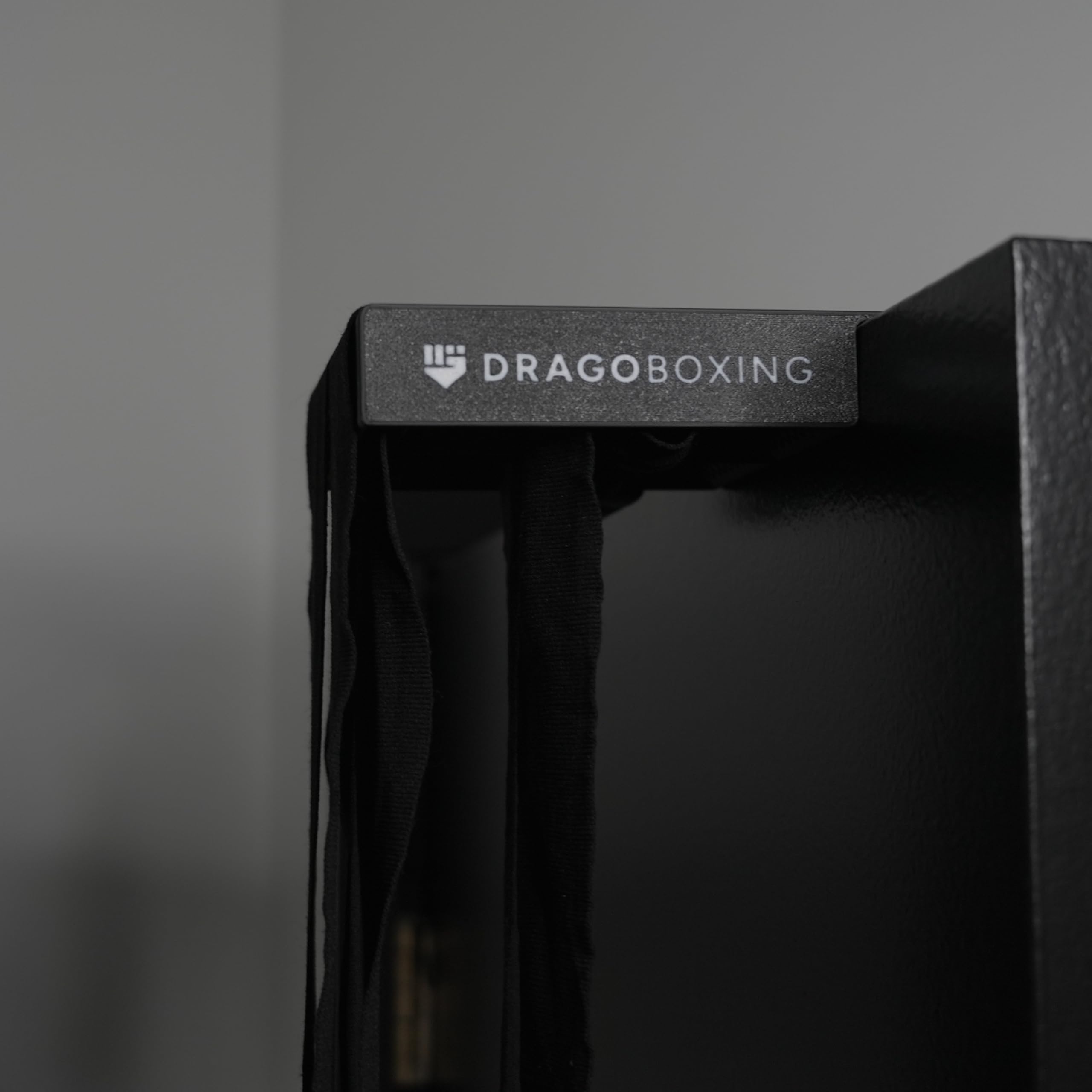 Drago Boxing hanger over interior door with wraps drying flat for reduced shrinkage and better airflow