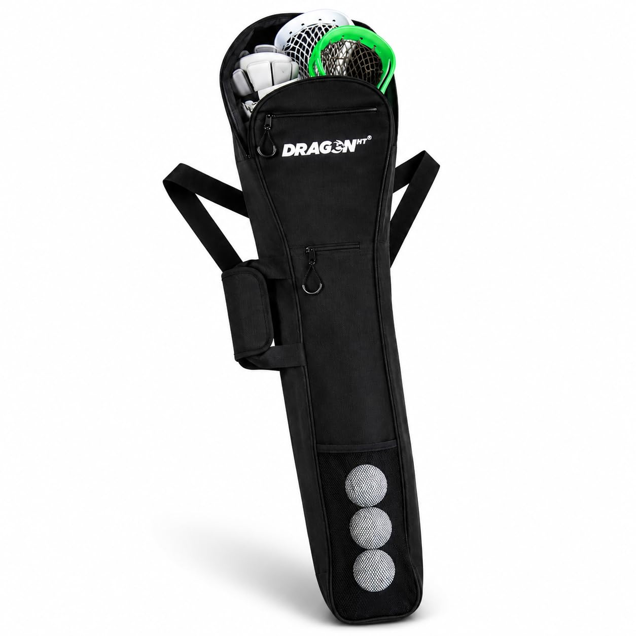 DRAGONXT front view showing full 46-inch length and main compartment for stick protection