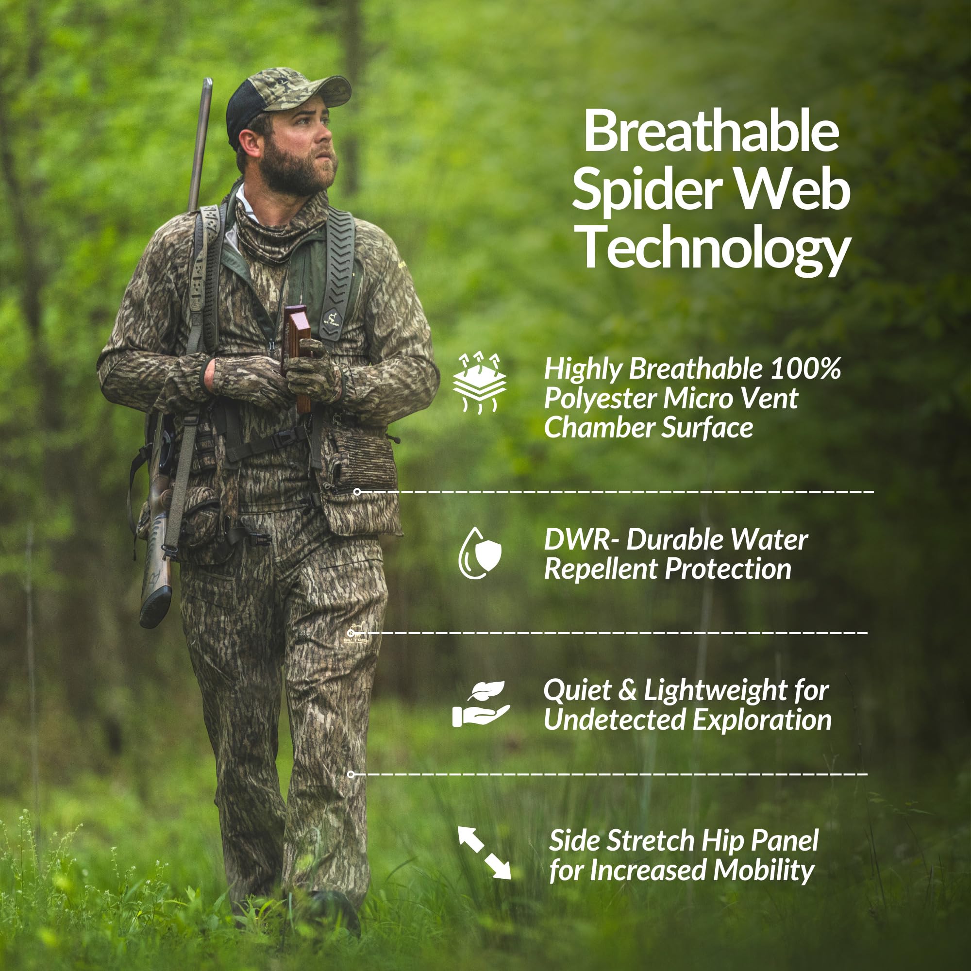Drake Waterfowl close-up of SWT fabric texture highlighting quiet durability