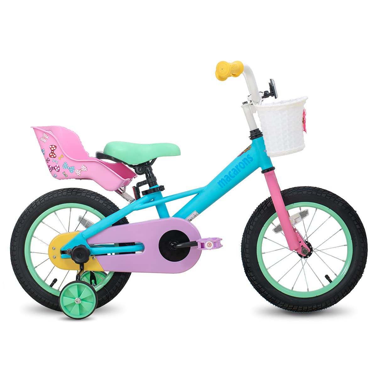 DRBIKE doll seat with included decal sheet encouraging kid personalization